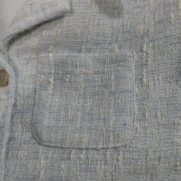 Unbranded | P2P 16.5 inches measured | Chic Cropped Short Sleeve Jacket / Blazer - Picture 7 of 15